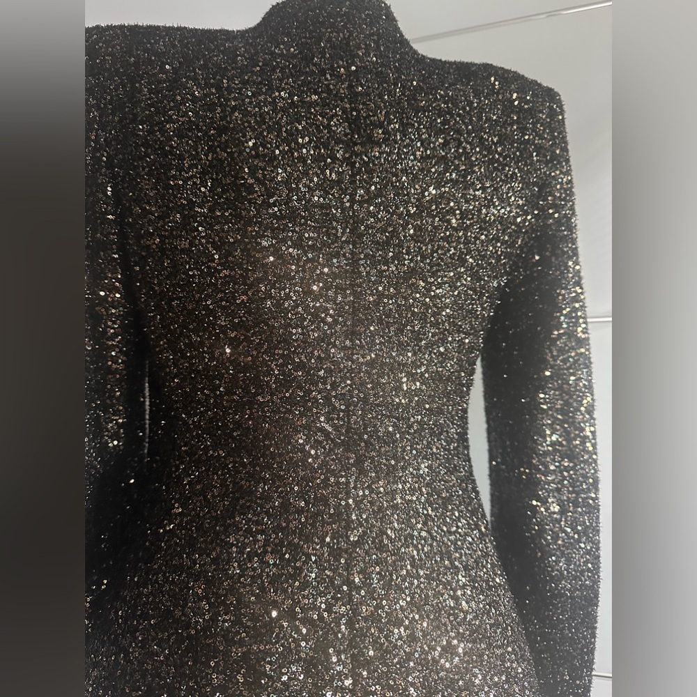Black Sequin Blazer - image 4